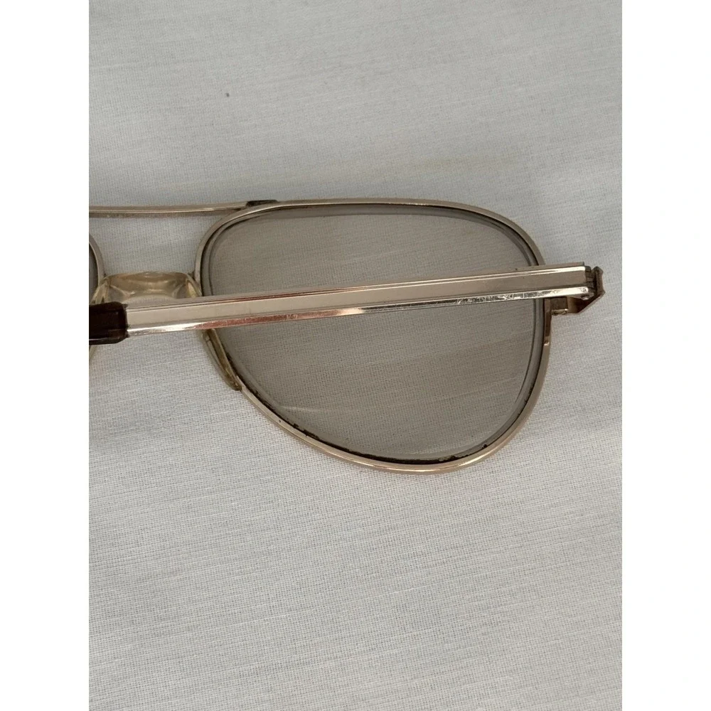 Vtg eyeglasses frames Universal 1/30 10k rgp 5 3/4 Gold Aviator